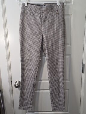 Tommy Hilfiger Ladies' Ankle Pants - Black/White/Brown Shepherd's Check - 8